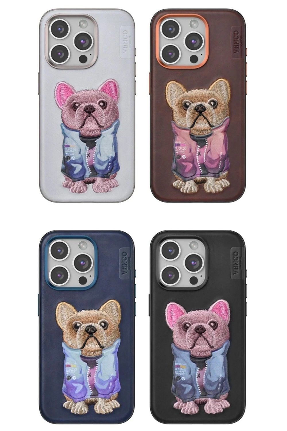 Mey İthalat®  iPhone 15 Pro Max Cute Desenli Kapak - Siyah