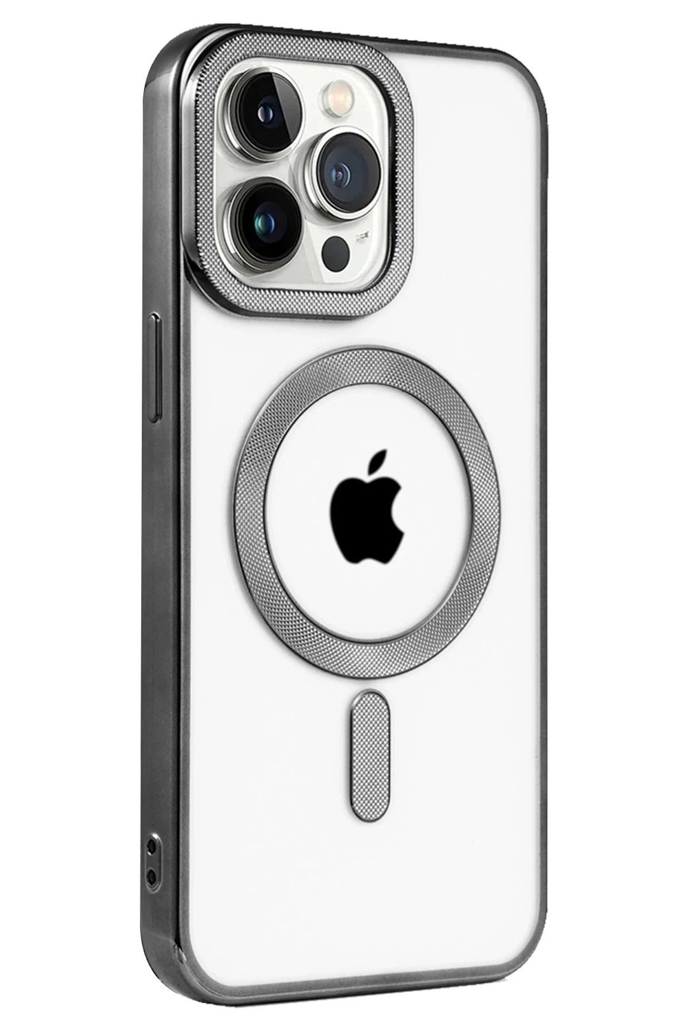 Mey İthalat®  iPhone 15 Pro Max Kılıf Kronos Magsafe Kapak - Siyah