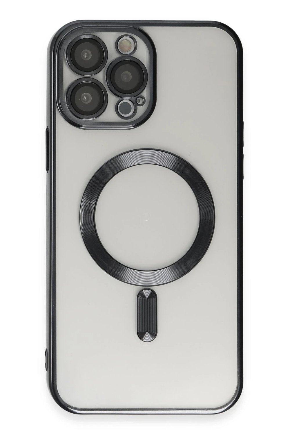 Mey İthalat®  iPhone 15 Pro Max Kılıf Kross Magneticsafe Kapak - Siyah