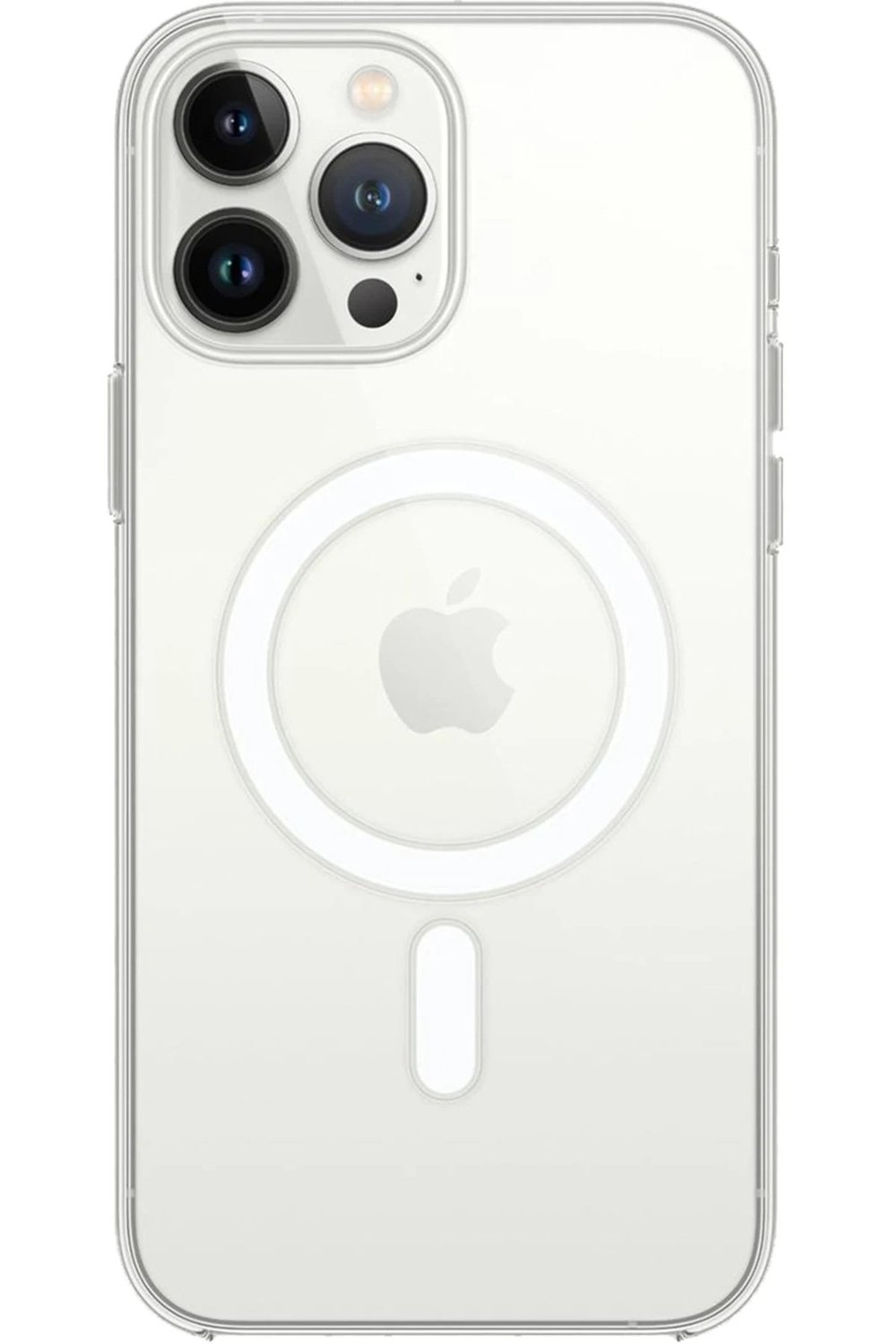 Mey İthalat®  iPhone 15 Pro Max Kılıf Magneticsafe Şeffaf Silikon - Şeffaf