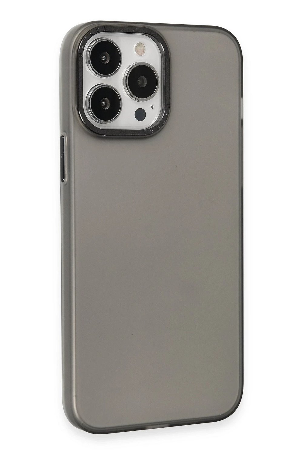 Mey İthalat®  iPhone 15 Pro Max Kılıf Modos Metal Kapak - Siyah