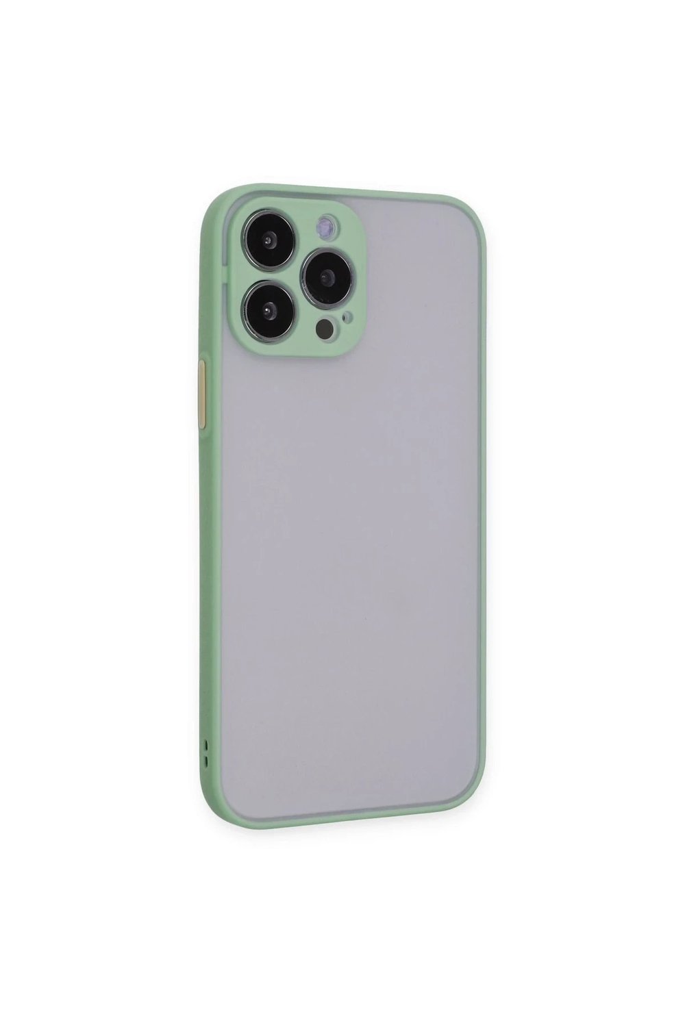 Mey İthalat®  iPhone 15 Pro Max Kılıf Montreal Silikon Kapak - Açık Yeşil