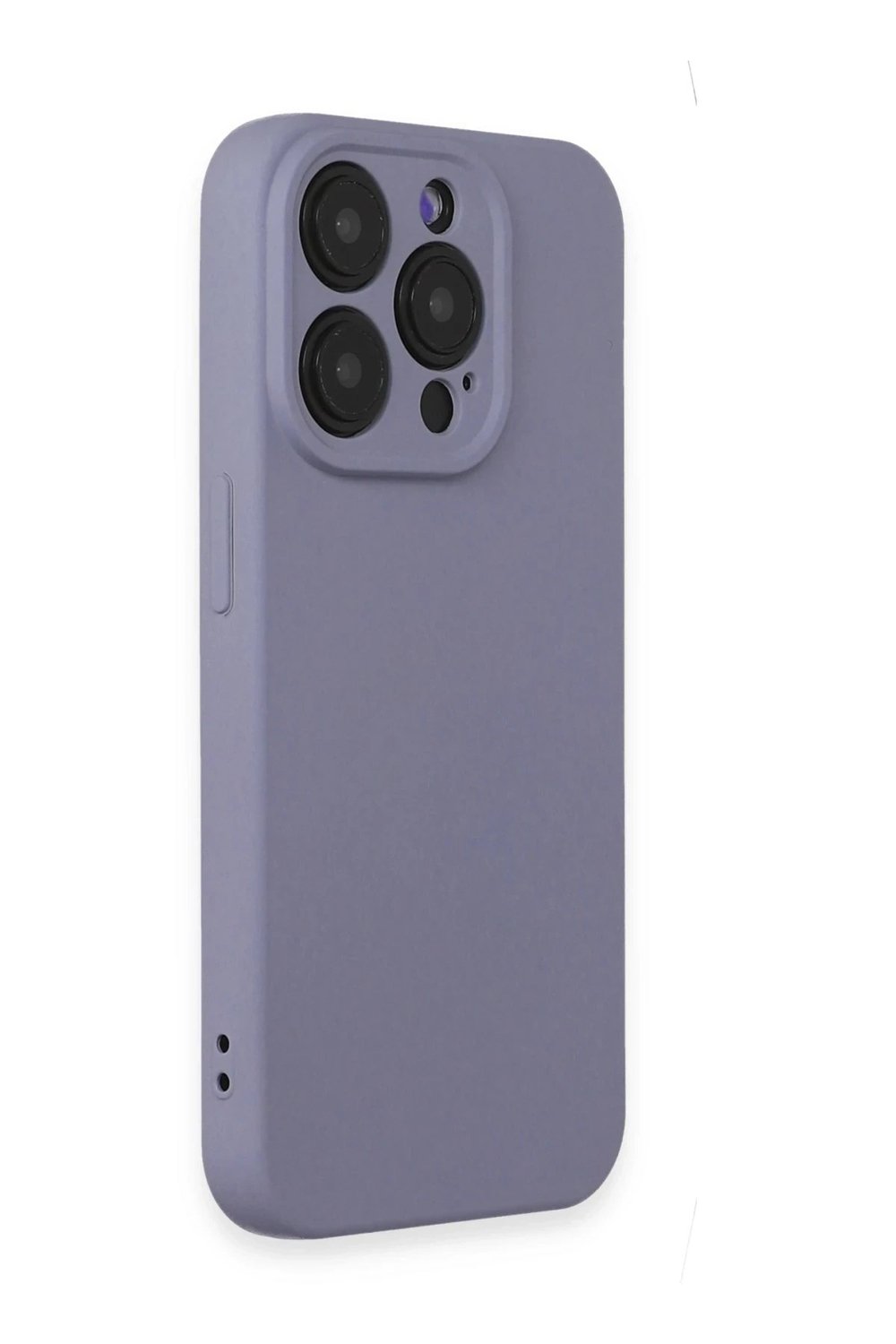Mey İthalat®  iPhone 15 Pro Max Kılıf Nano içi Kadife Silikon - Lila