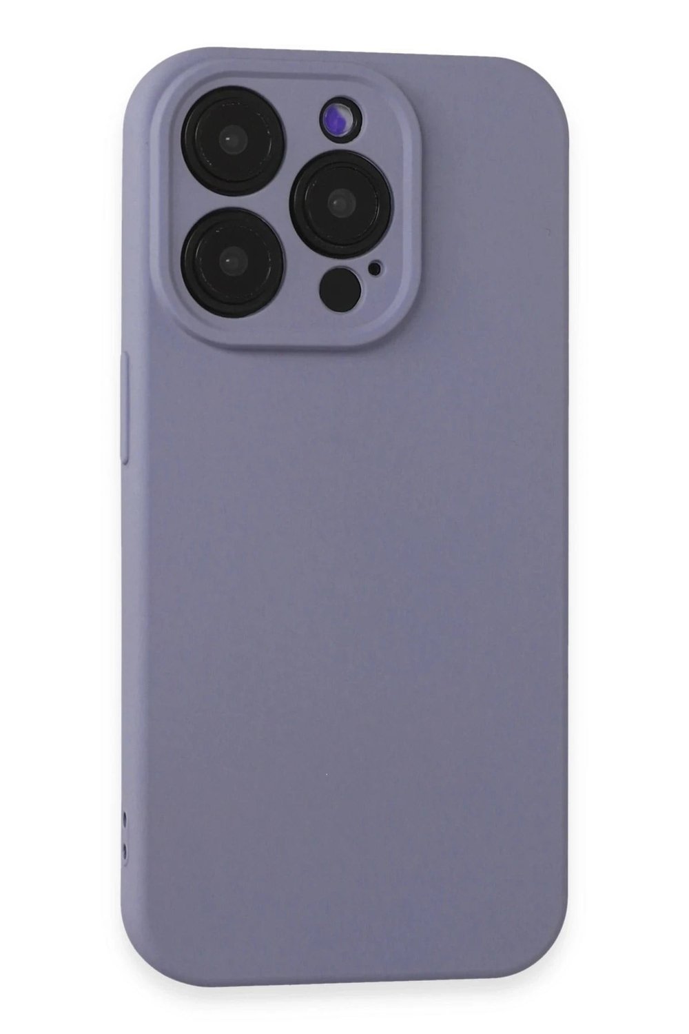 Mey İthalat®  iPhone 15 Pro Max Kılıf Nano içi Kadife Silikon - Lila