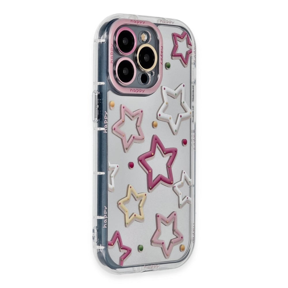 Mey İthalat®  iPhone 15 Pro Max Kılıf Reflexion Desenli Kapak - Desen 3