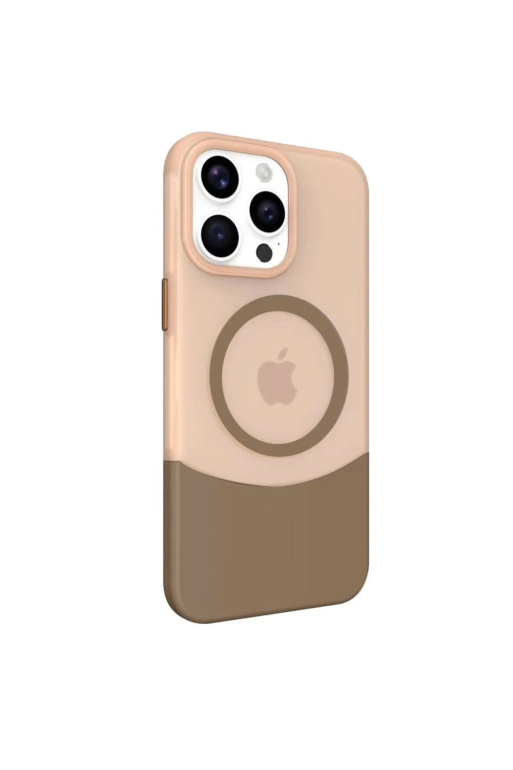 Mey İthalat®  iPhone 15 Pro Max PC Suit Magsafe Kapak - Kahverengi