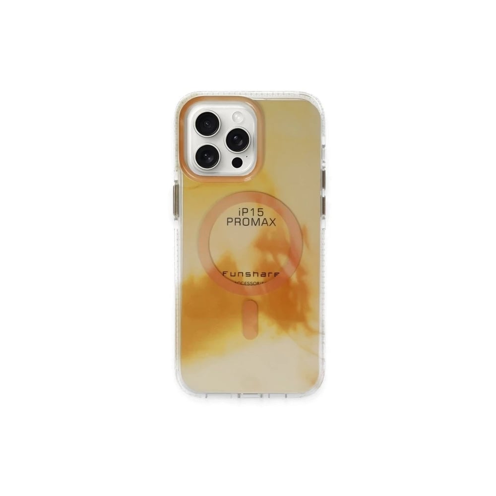 Mey İthalat®  iPhone 15 Pro Max Phantom Magsafe Kapak - Gold