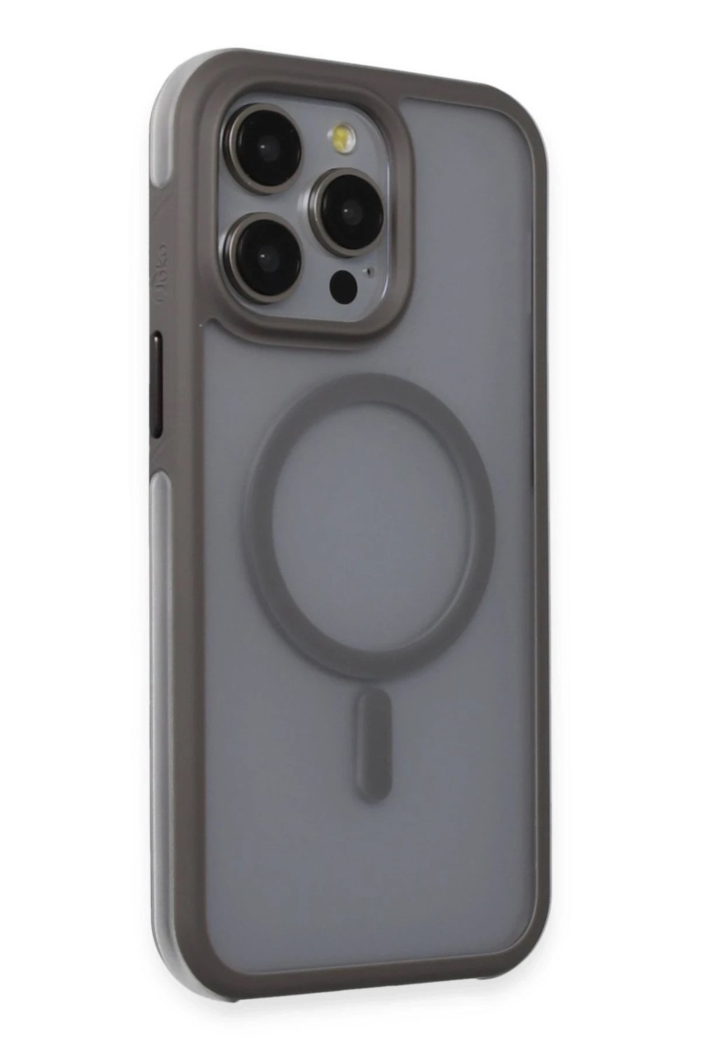 Mey İthalat®  iPhone 15 Pro Toras Airbag Magsafe Kapak - Titan Gri