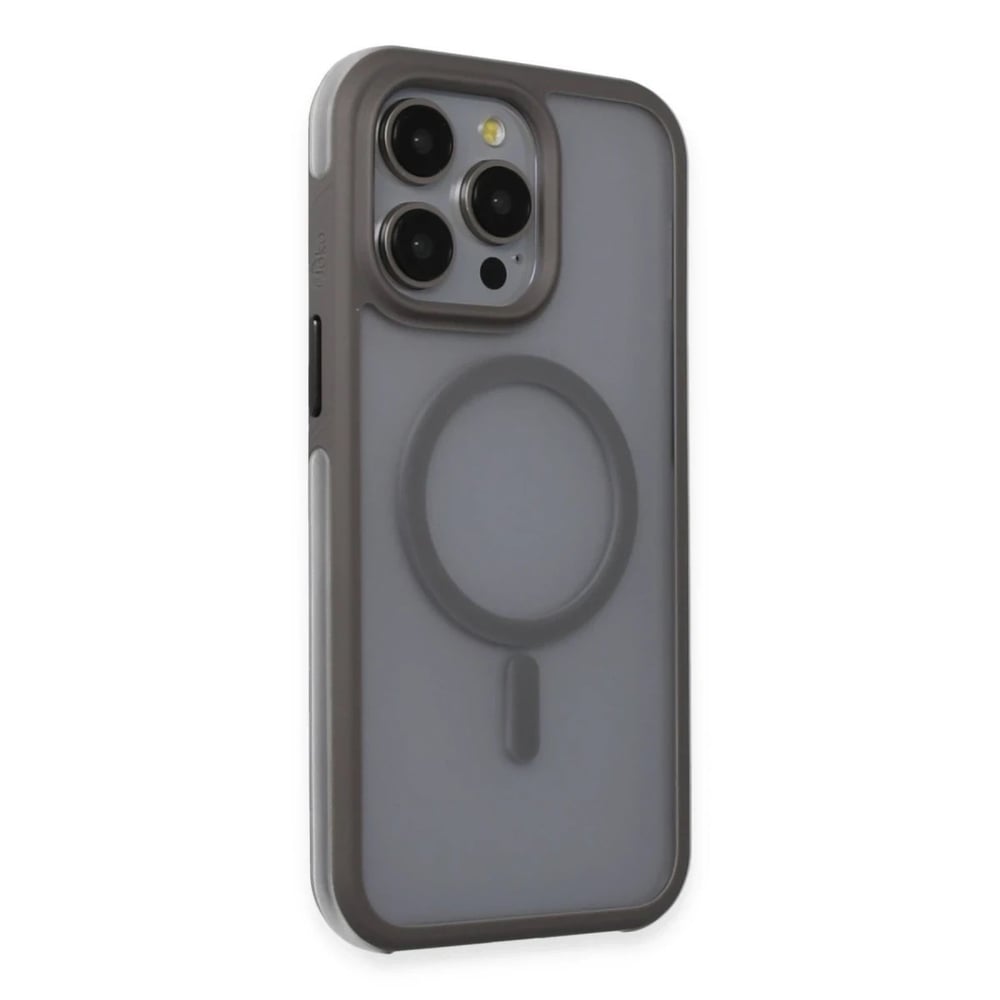 Mey İthalat®  iPhone 15 Pro Toras Airbag Magsafe Kapak - Titan Gri