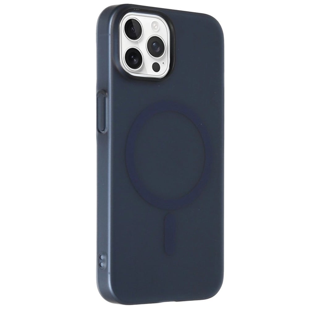 Mey İthalat®  iPhone 15 Pro Tuna PC Slim Magsafe Kapak - Lacivert