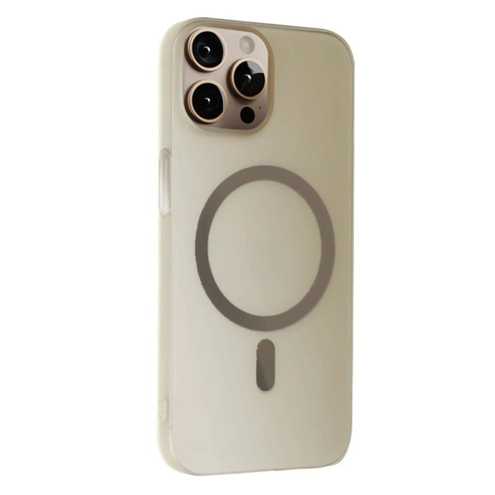 Mey İthalat®  iPhone 15 Pro Tuna PC Slim Magsafe Kapak - Titan Gri