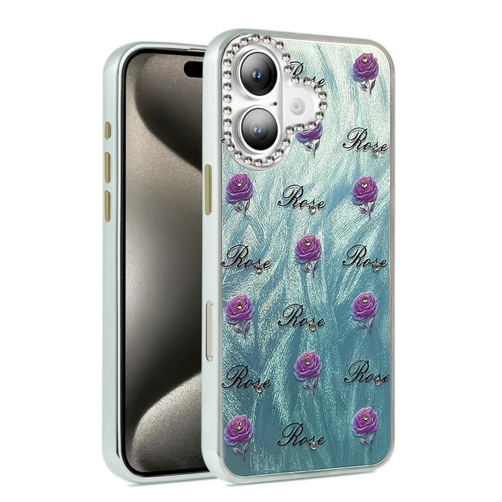 Mey İthalat®  iPhone 16 Kılıf Blade Aynalı Desenli Kapak - Desen 9