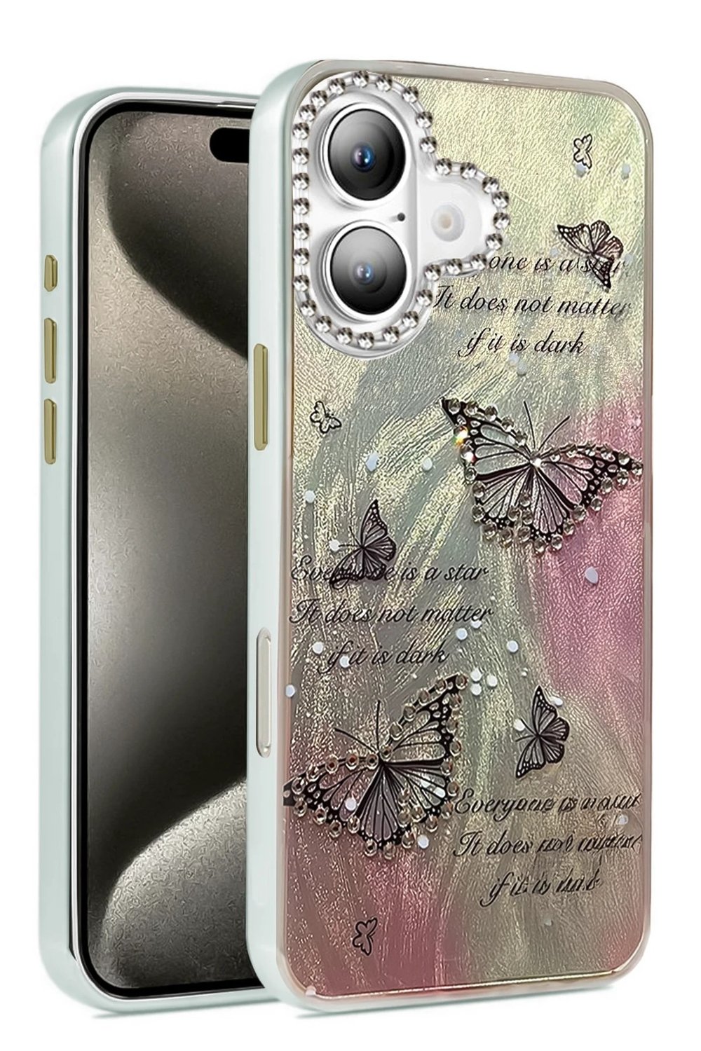 Mey İthalat®  iPhone 16 Kılıf Blade Aynalı Desenli Kapak - Desen 6
