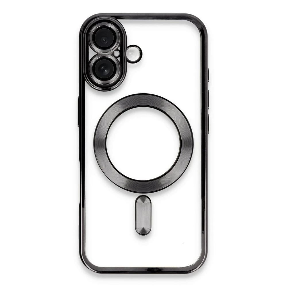 Mey İthalat®  iPhone 16 Kılıf Kross Magneticsafe Kapak - Siyah