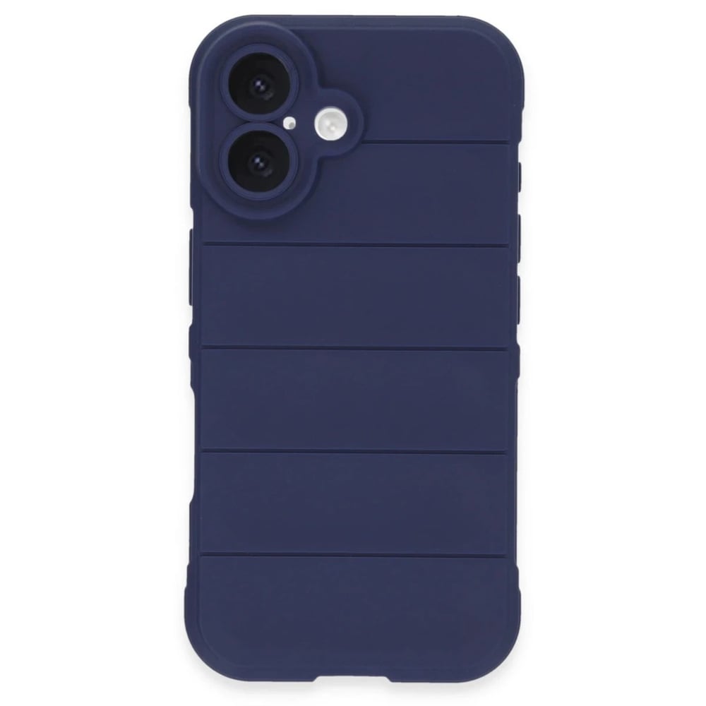 Mey İthalat®  iPhone 16 Kılıf Optimum Silikon - Lacivert