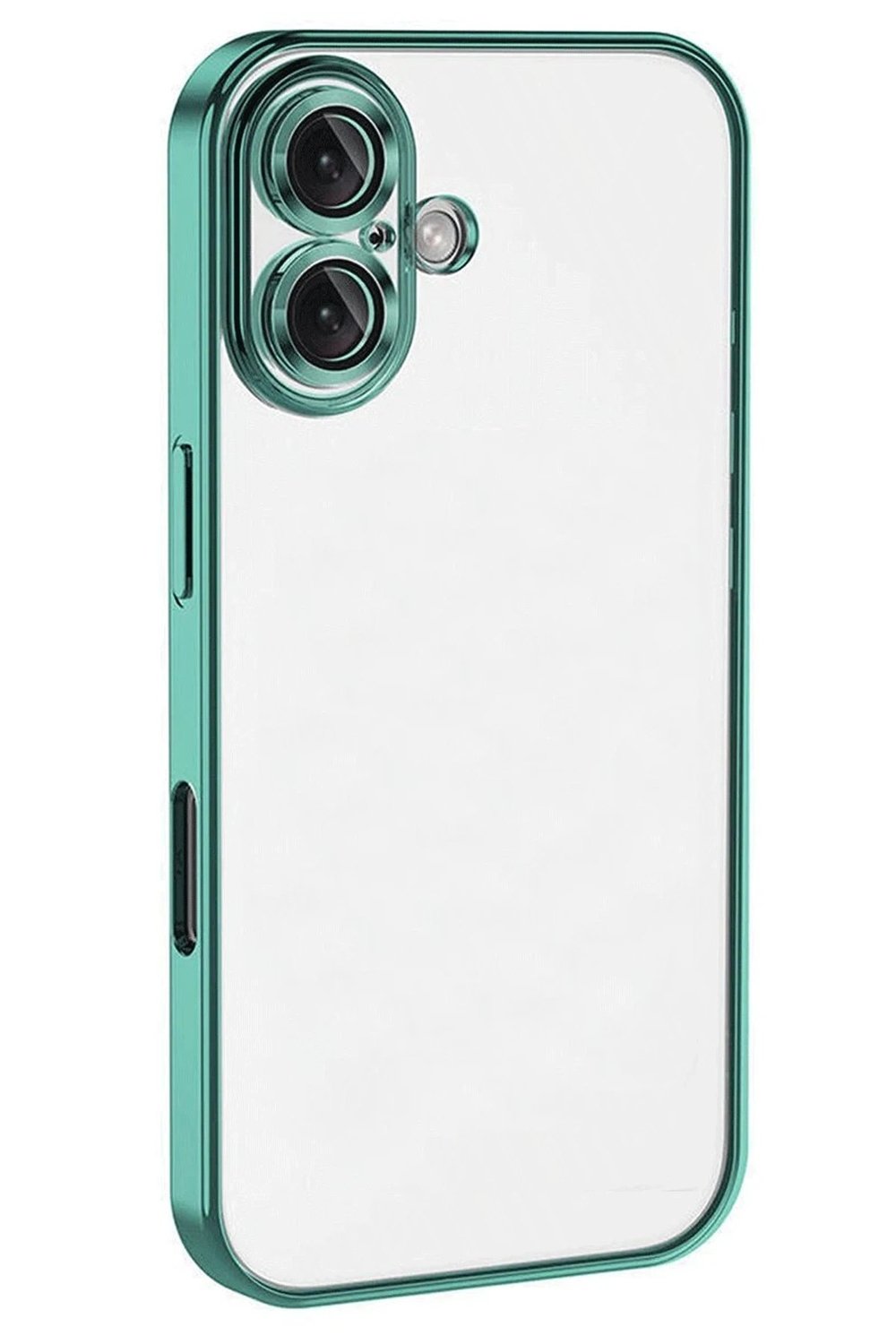 Mey İthalat®  iPhone 16 Plus Kılıf  Lensli Silikon - Turkuaz