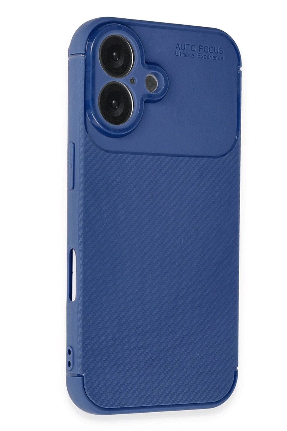Mey İthalat®  iPhone 16 Plus Kılıf Auto Focus Karbon Kapak - Lacivert
