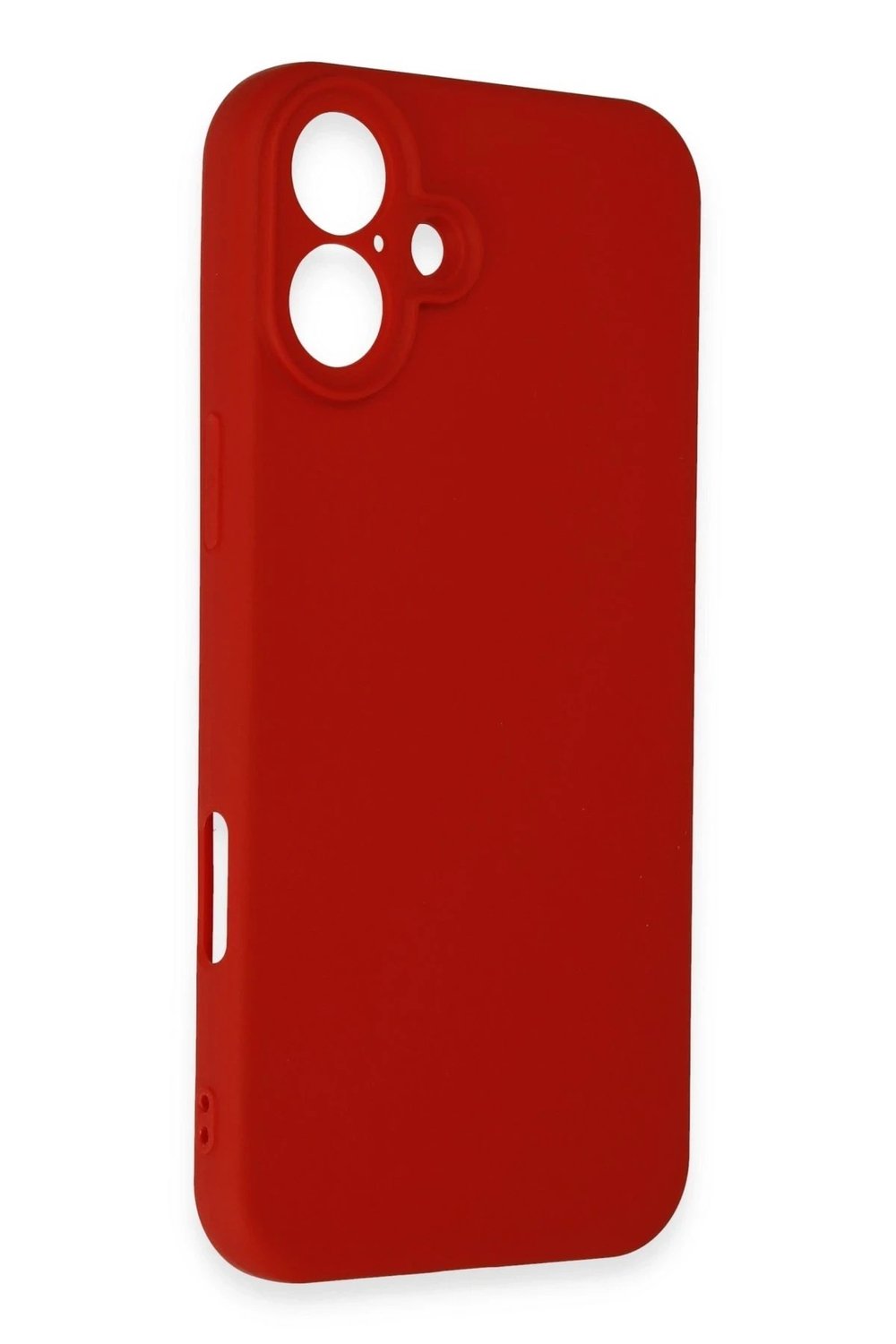 Mey İthalat®  iPhone 16 Plus Kılıf First Silikon - Kırmızı