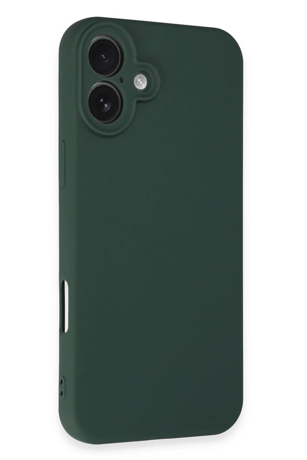 Mey İthalat®  iPhone 16 Plus Kılıf First Silikon - Koyu Yeşil