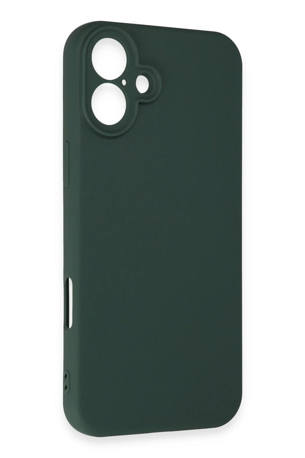 Mey İthalat®  iPhone 16 Plus Kılıf First Silikon - Koyu Yeşil