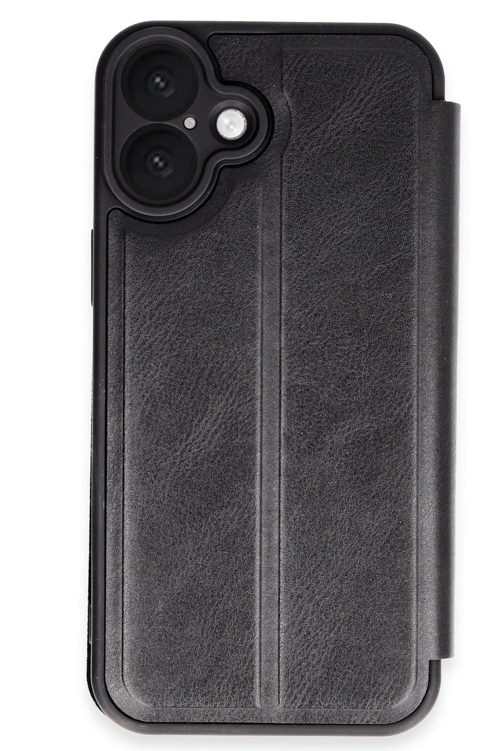 Mey İthalat®  iPhone 16 Plus Kılıf Flip Cover - Siyah