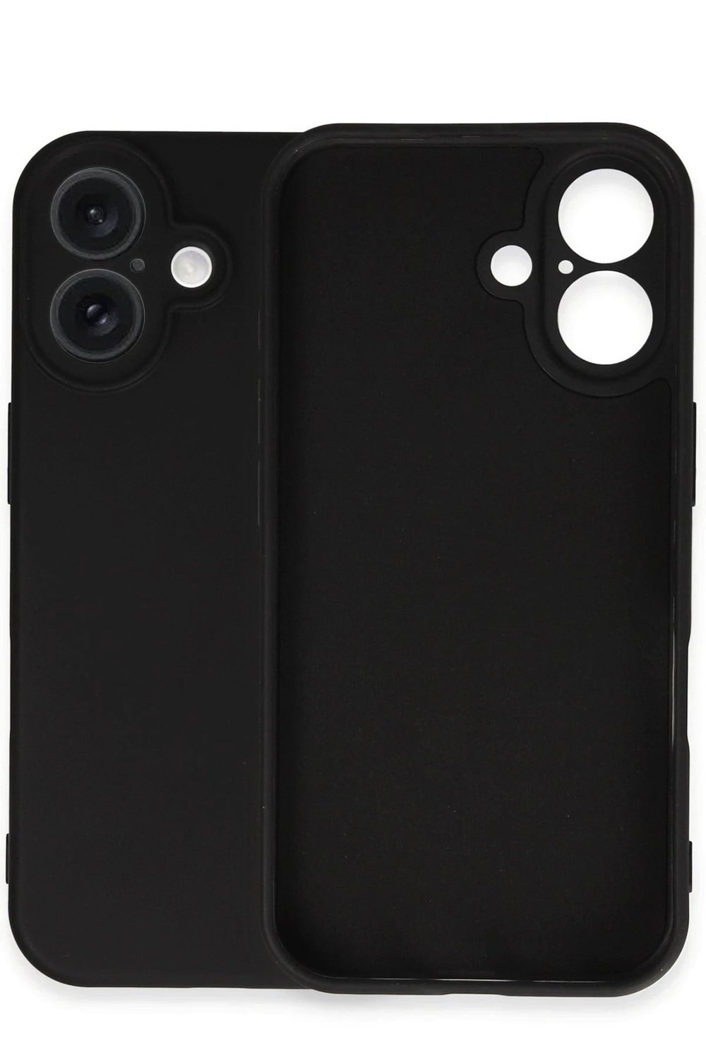 Mey İthalat®  iPhone 16 Plus Kılıf Nano içi Kadife Silikon - Siyah