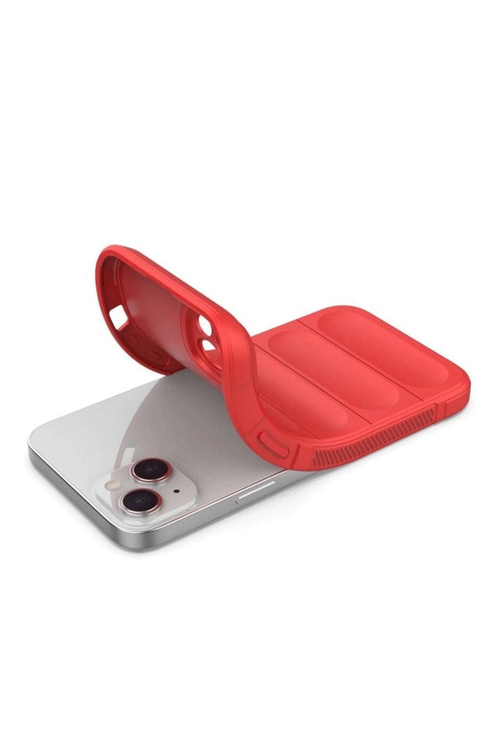 Mey İthalat®  iPhone 16 Plus Kılıf Optimum Silikon - Kırmızı