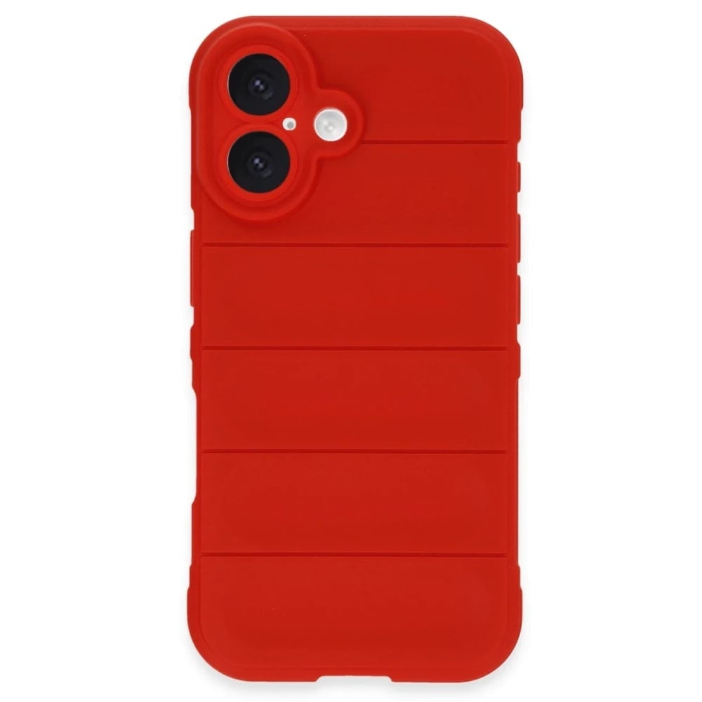 Mey İthalat®  iPhone 16 Plus Kılıf Optimum Silikon - Kırmızı