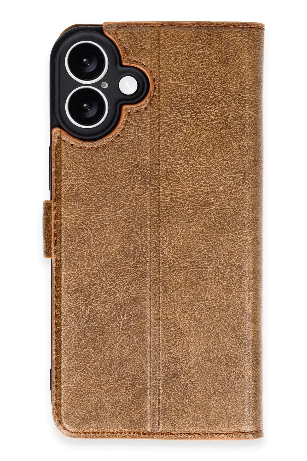 Mey İthalat®  iPhone 16 Plus Kılıf Trend S Plus Kapaklı Kılıf - Taba