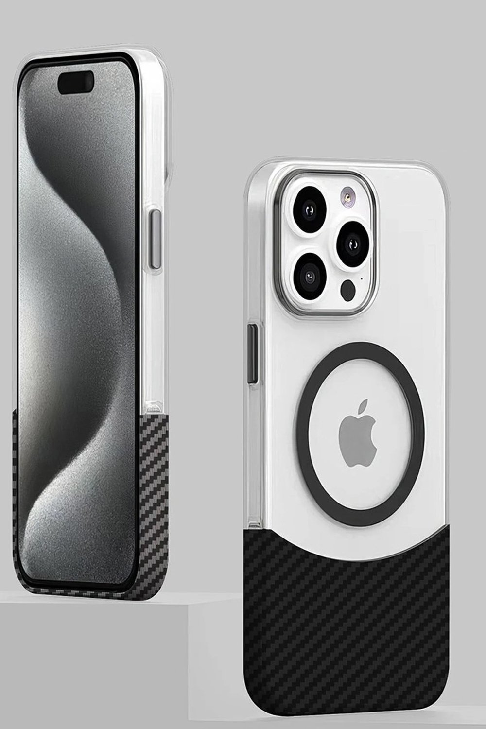 Mey İthalat®  iPhone 16 Pro Carbon Puzzle Magsafe Kapak - Desert