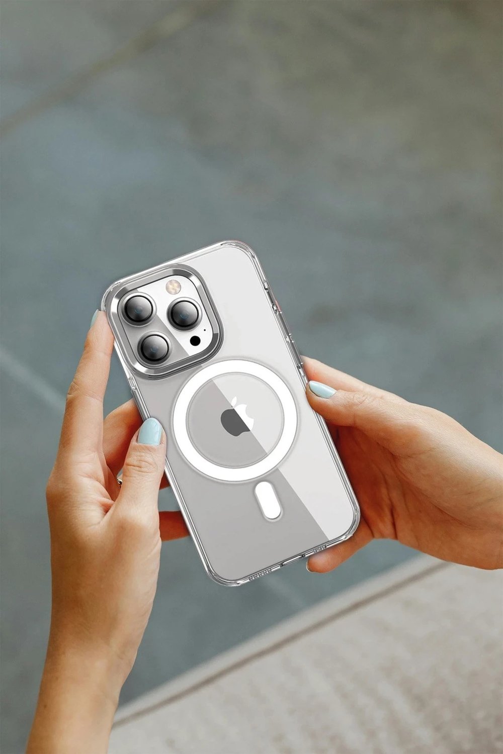 Mey İthalat®  iPhone 16 Pro Crystal Magsafe Kapak - Şeffaf