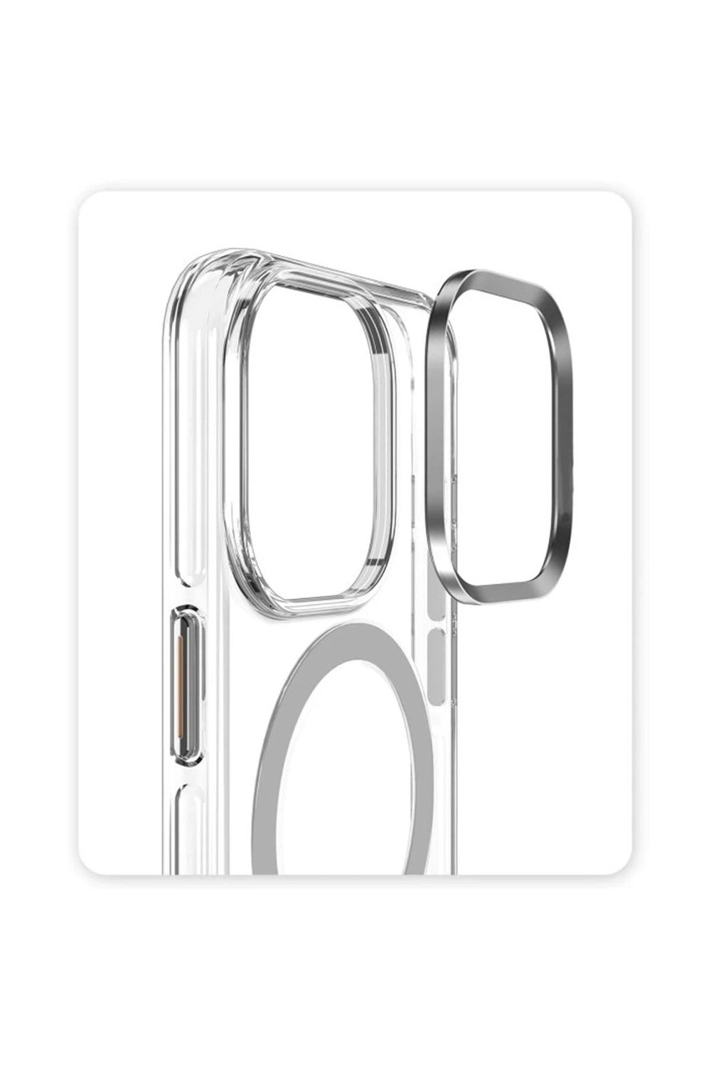 Mey İthalat®  iPhone 16 Pro Crystal Magsafe Kapak - Şeffaf
