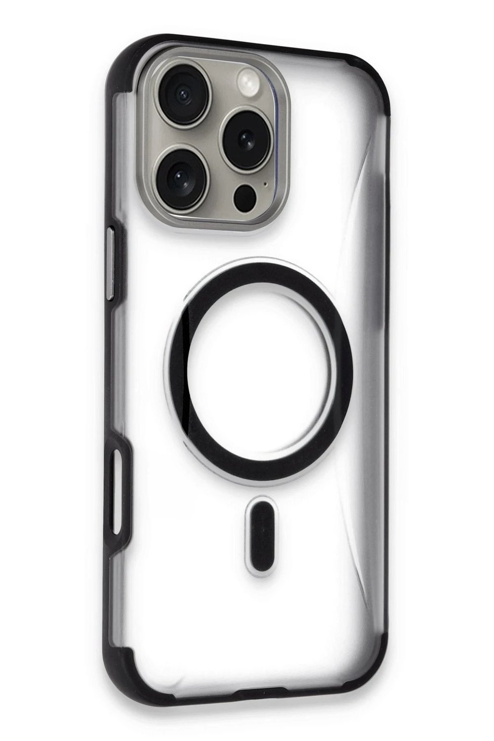Mey İthalat®  iPhone 16 Pro Hilton Magsafe Kapak - Siyah