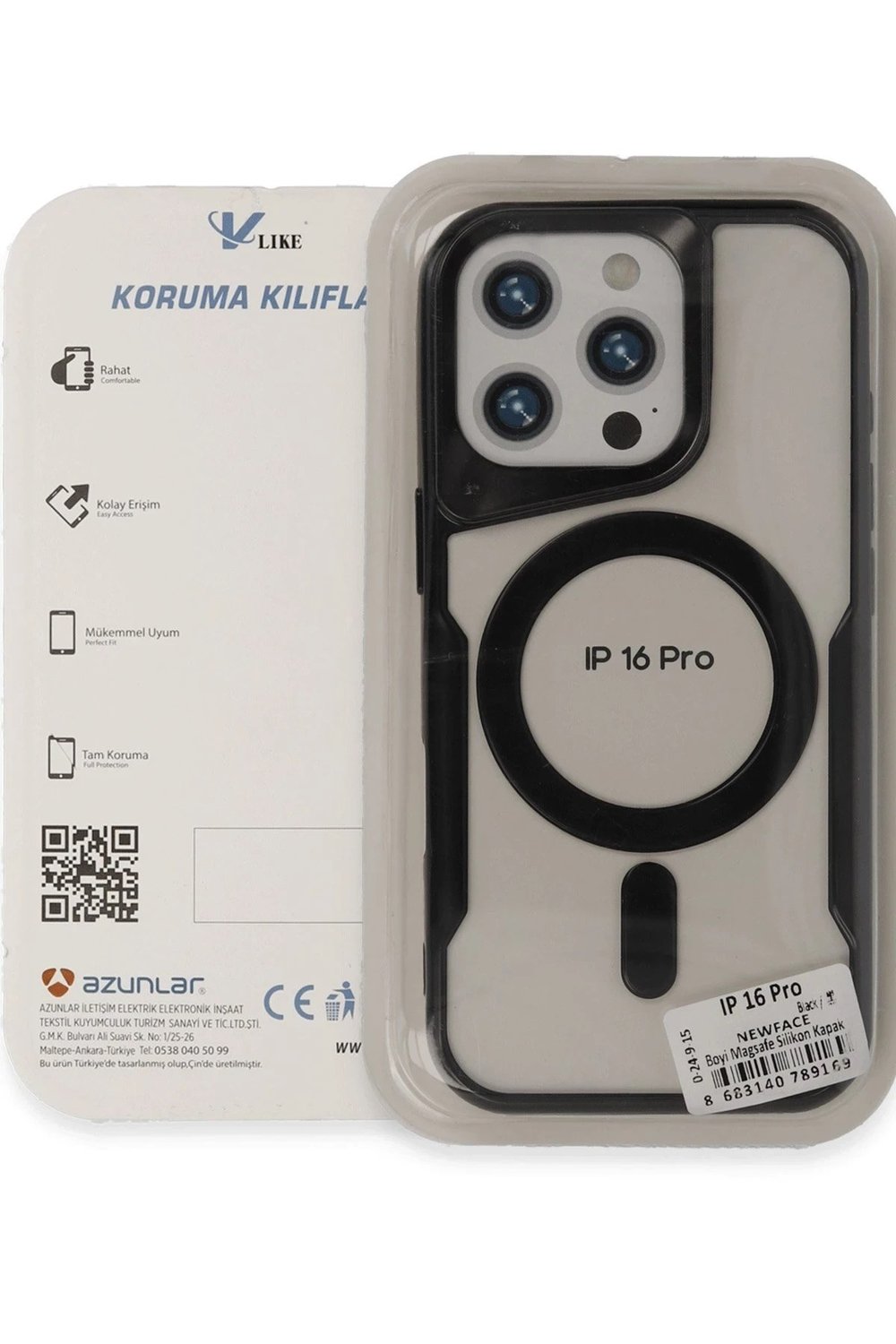 Mey İthalat®  iPhone 16 Pro Kılıf Boyi Magsafe Silikon Kapak - Titan Gri