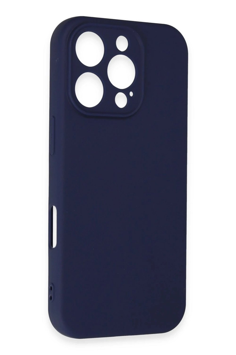Mey İthalat®  iPhone 16 Pro Kılıf First Silikon - Lacivert