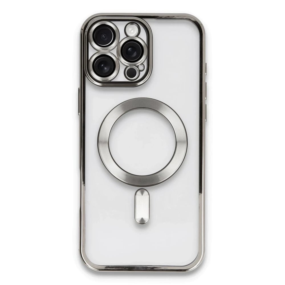 Mey İthalat®  iPhone 16 Pro Kılıf Kross Magneticsafe Kapak - Titan Gri