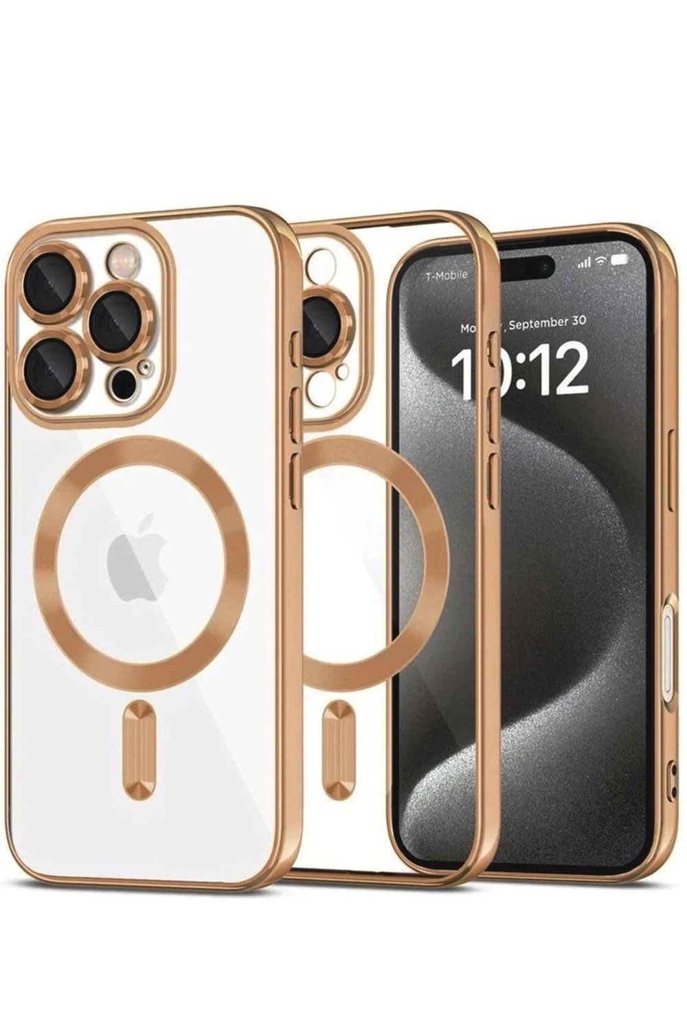 Mey İthalat®  iPhone 16 Pro Kılıf Kross Magneticsafe Kapak - Çöl Titanyum