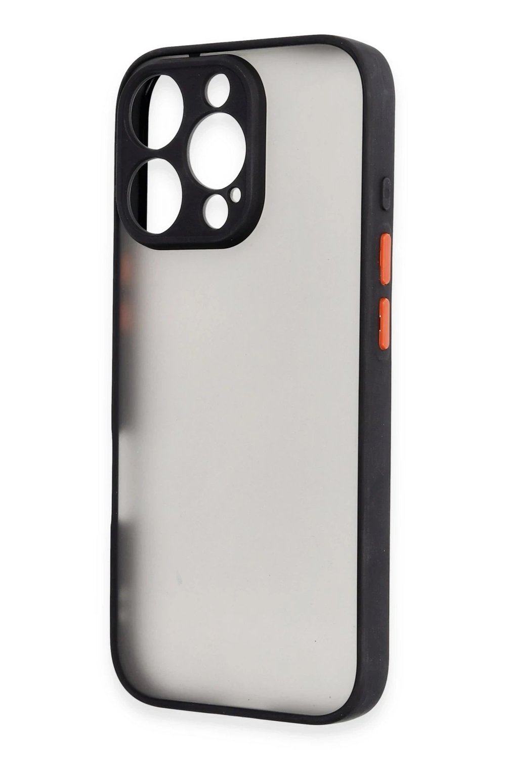 Mey İthalat®  iPhone 16 Pro Kılıf Montreal Silikon Kapak - Siyah