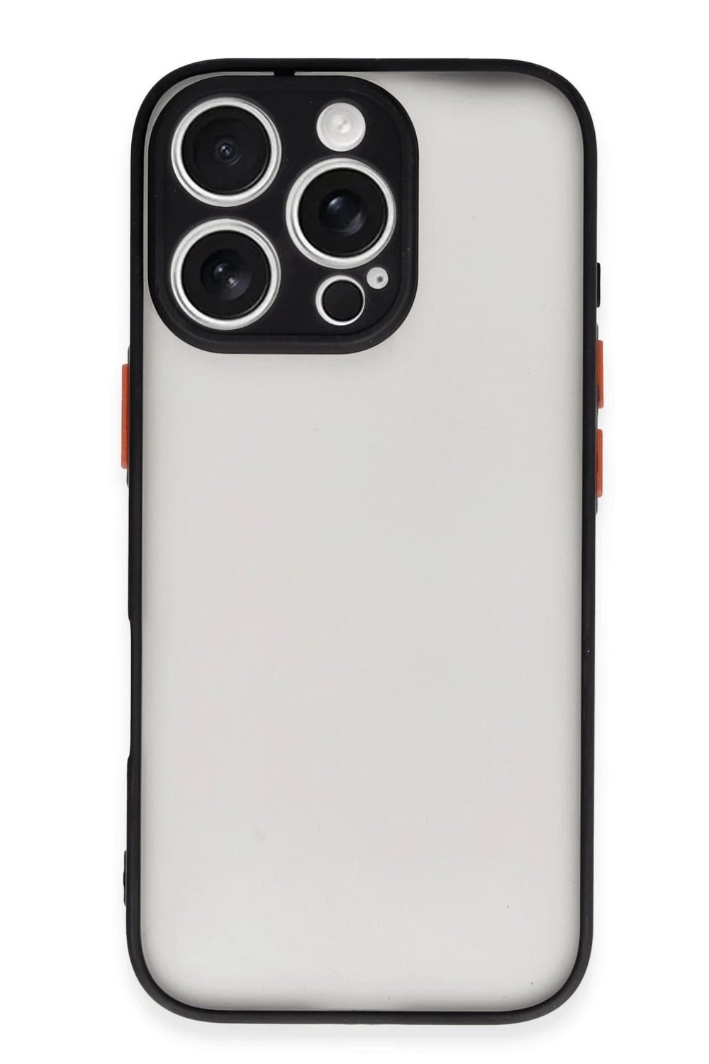 Mey İthalat®  iPhone 16 Pro Kılıf Montreal Silikon Kapak - Siyah