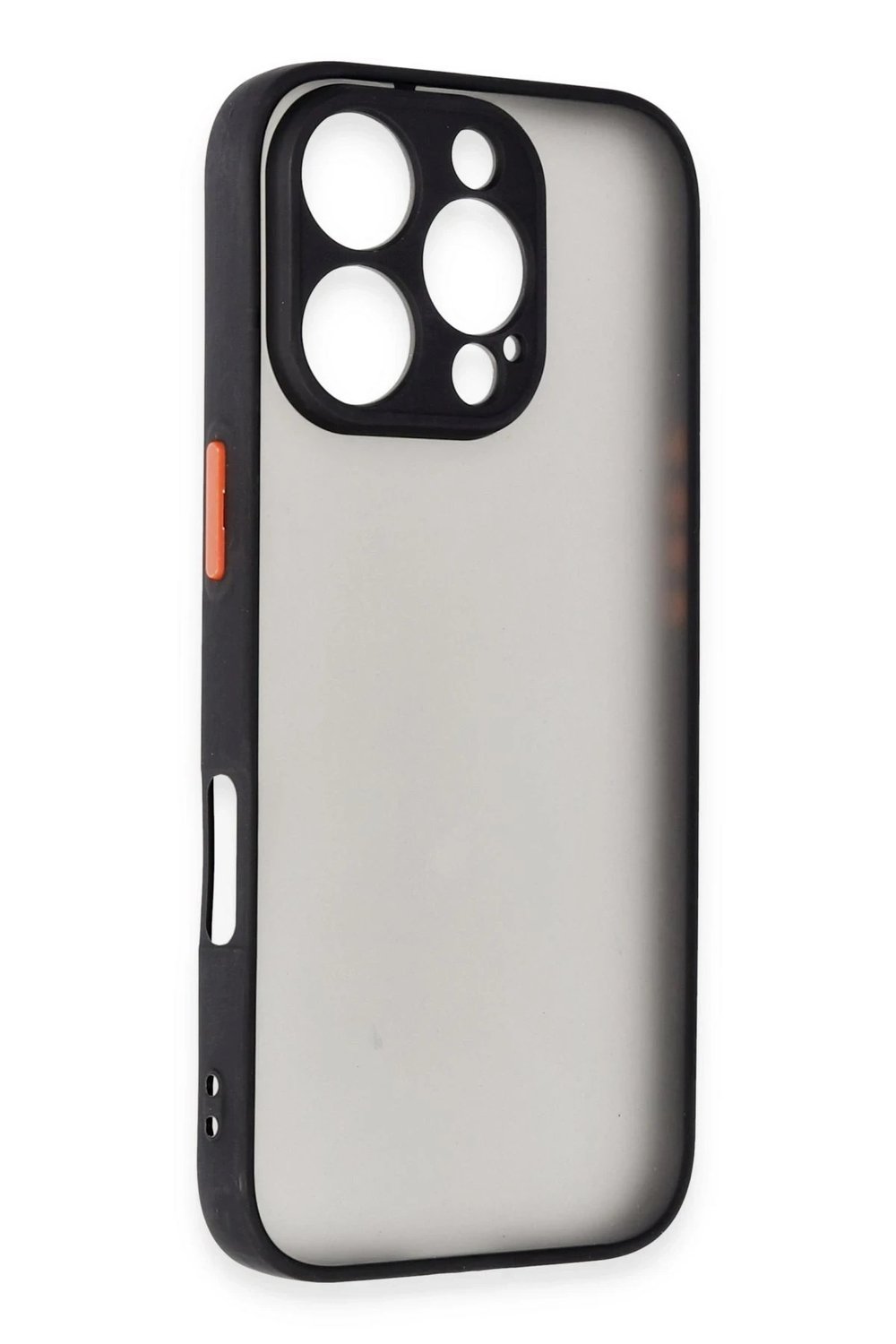 Mey İthalat®  iPhone 16 Pro Kılıf Montreal Silikon Kapak - Siyah