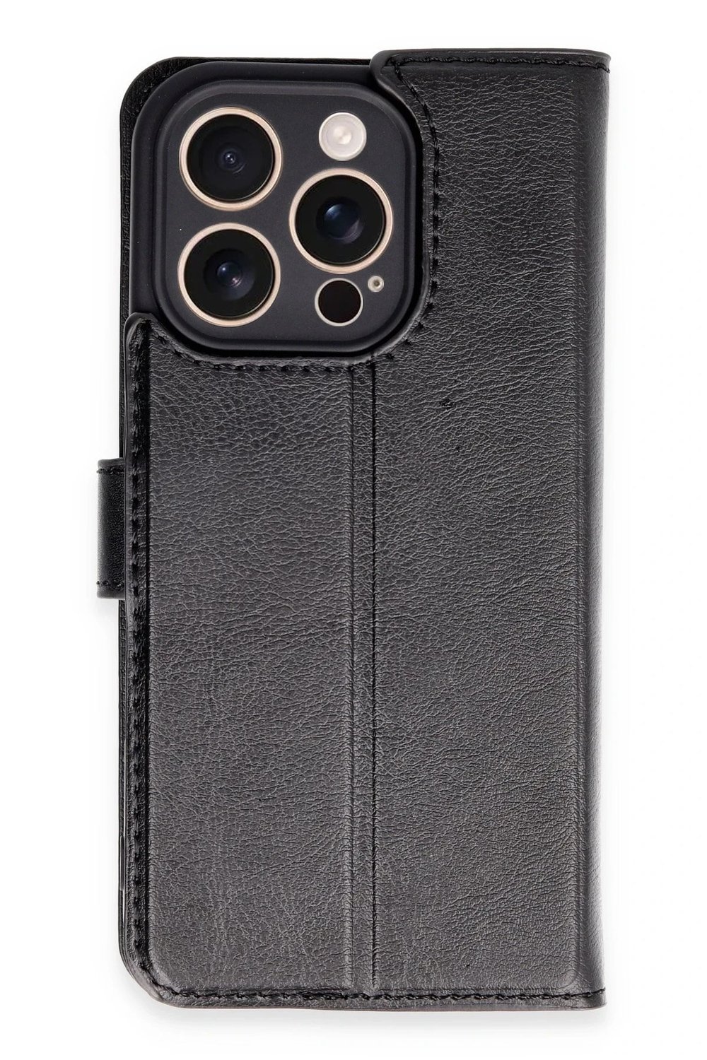 Mey İthalat®  iPhone 16 Pro Kılıf Trend S Plus Kapaklı Kılıf - Siyah