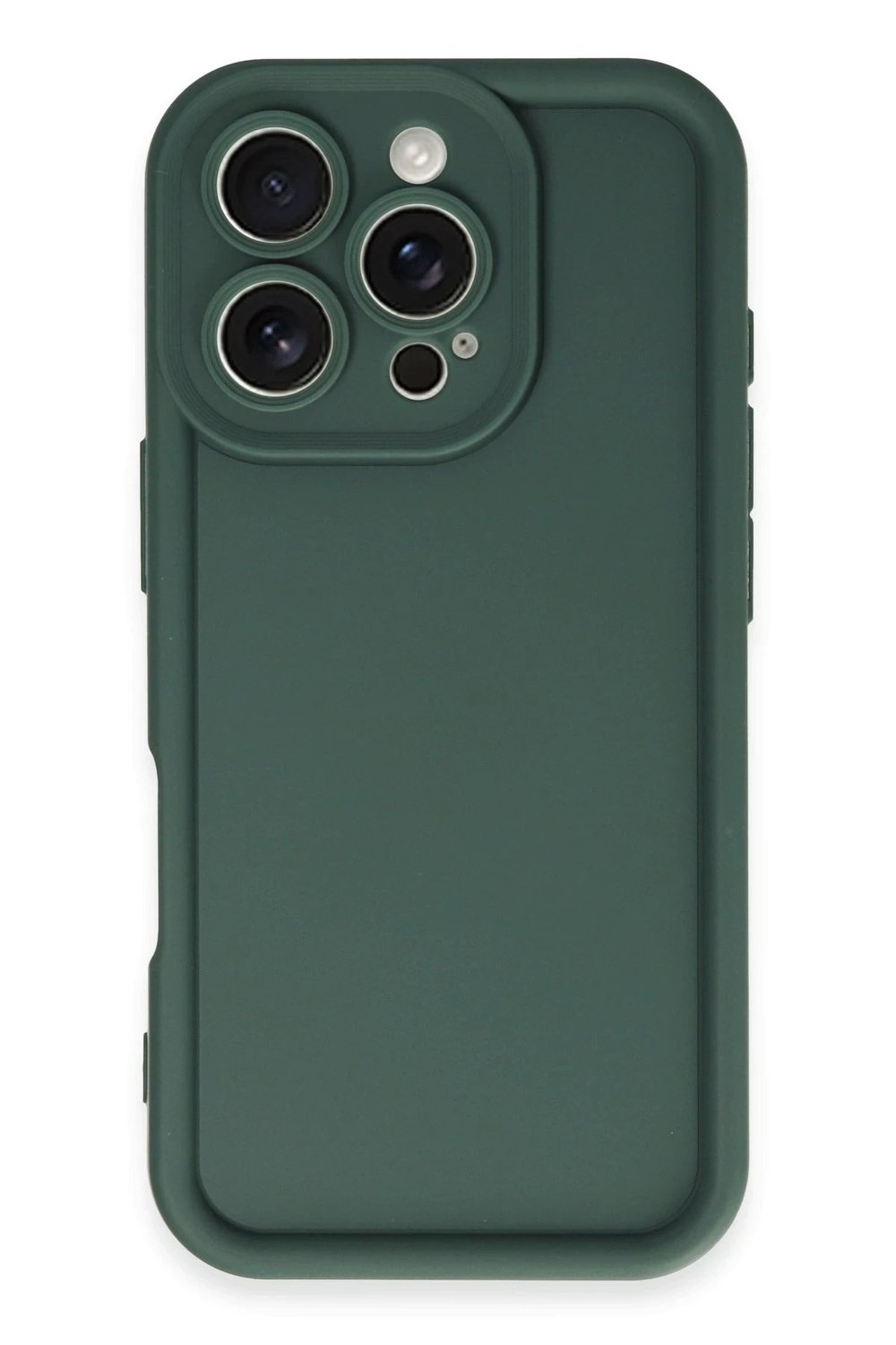 Mey İthalat®  iPhone 16 Pro Kılıf Viera Silikon - Koyu Yeşil