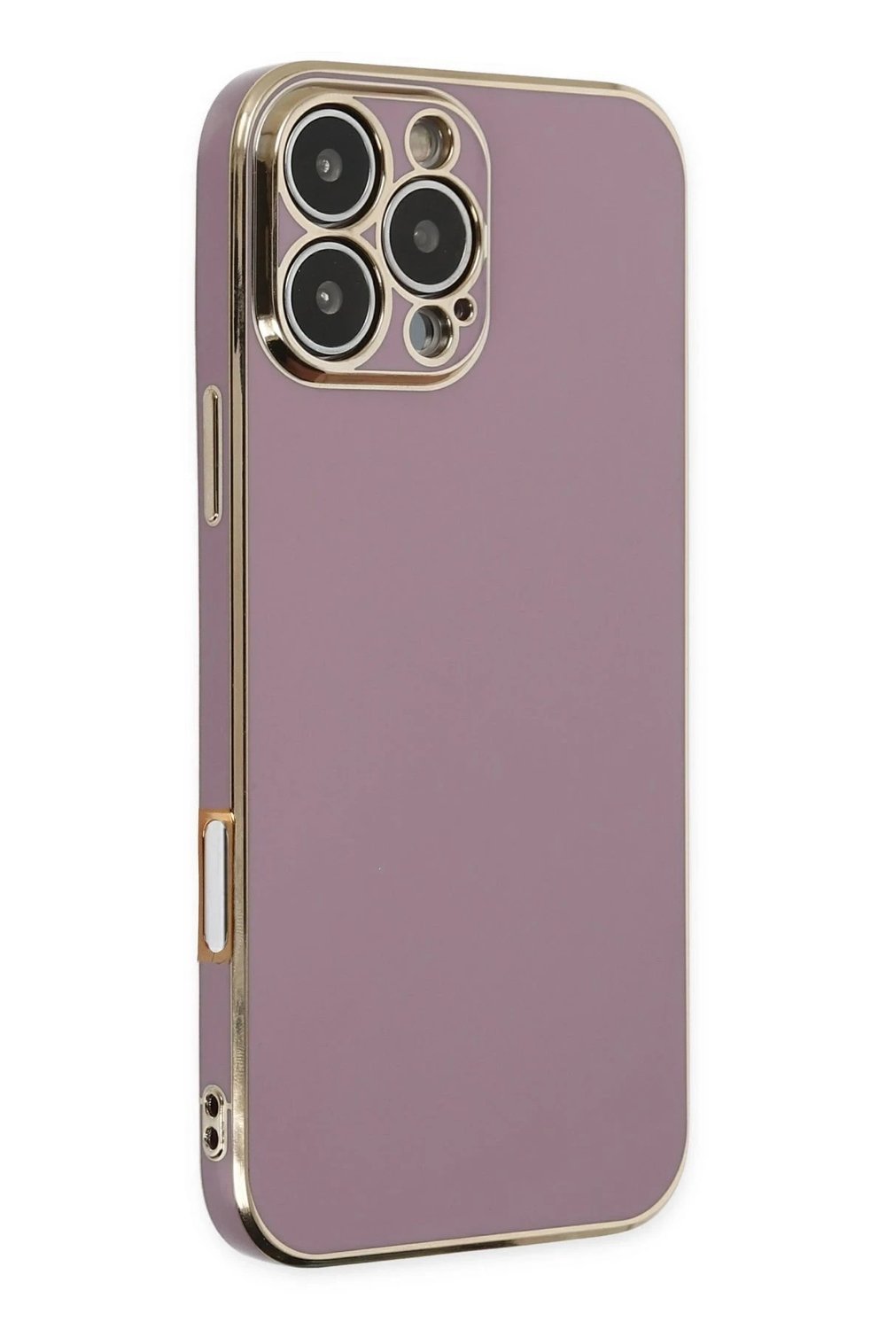 Mey İthalat®  iPhone 16 Pro Kılıf Volet Silikon - Mor