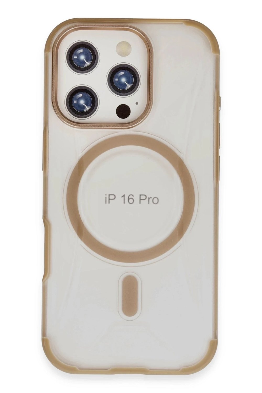 Mey İthalat®  iPhone 16 Pro Max Hilton Magsafe Kapak - Gold