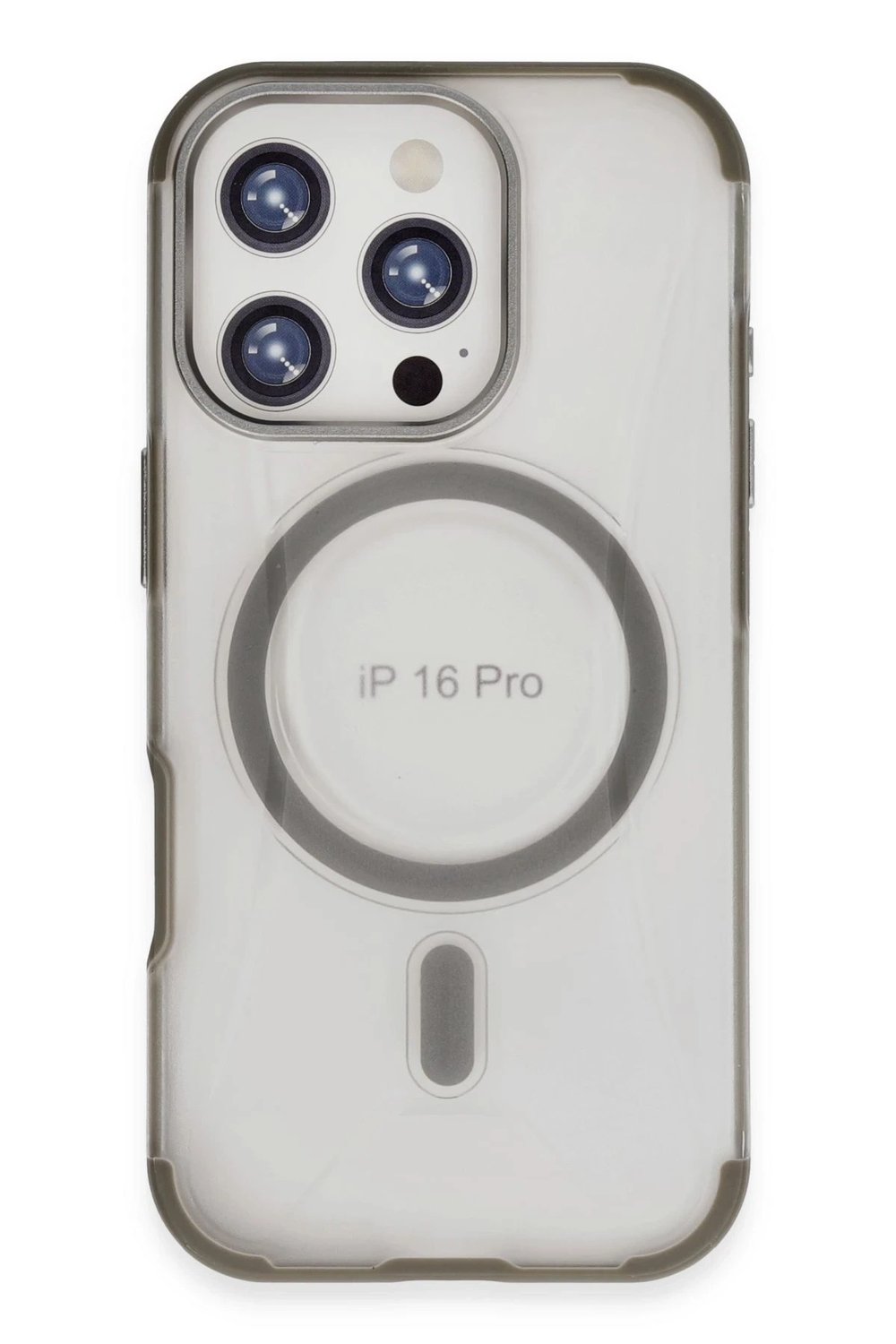 Mey İthalat®  iPhone 16 Pro Max Hilton Magsafe Kapak - Titan Gri