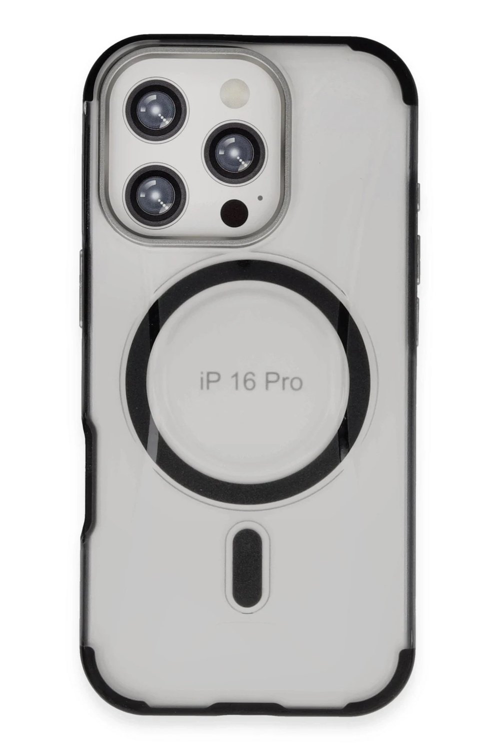 Mey İthalat®  iPhone 16 Pro Max Hilton Magsafe Kapak - Siyah