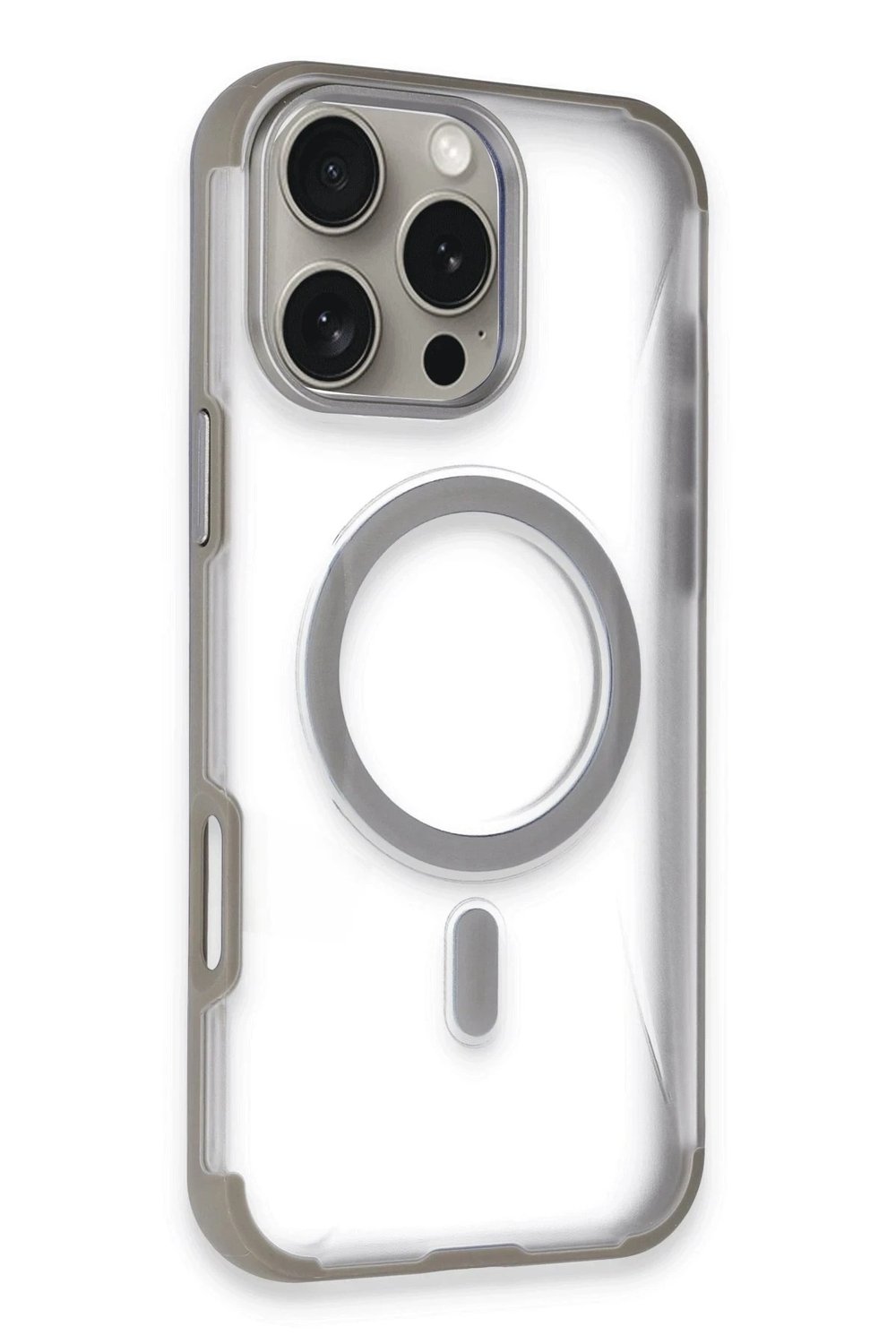 Mey İthalat®  iPhone 16 Pro Max Hilton Magsafe Kapak - Titan Gri
