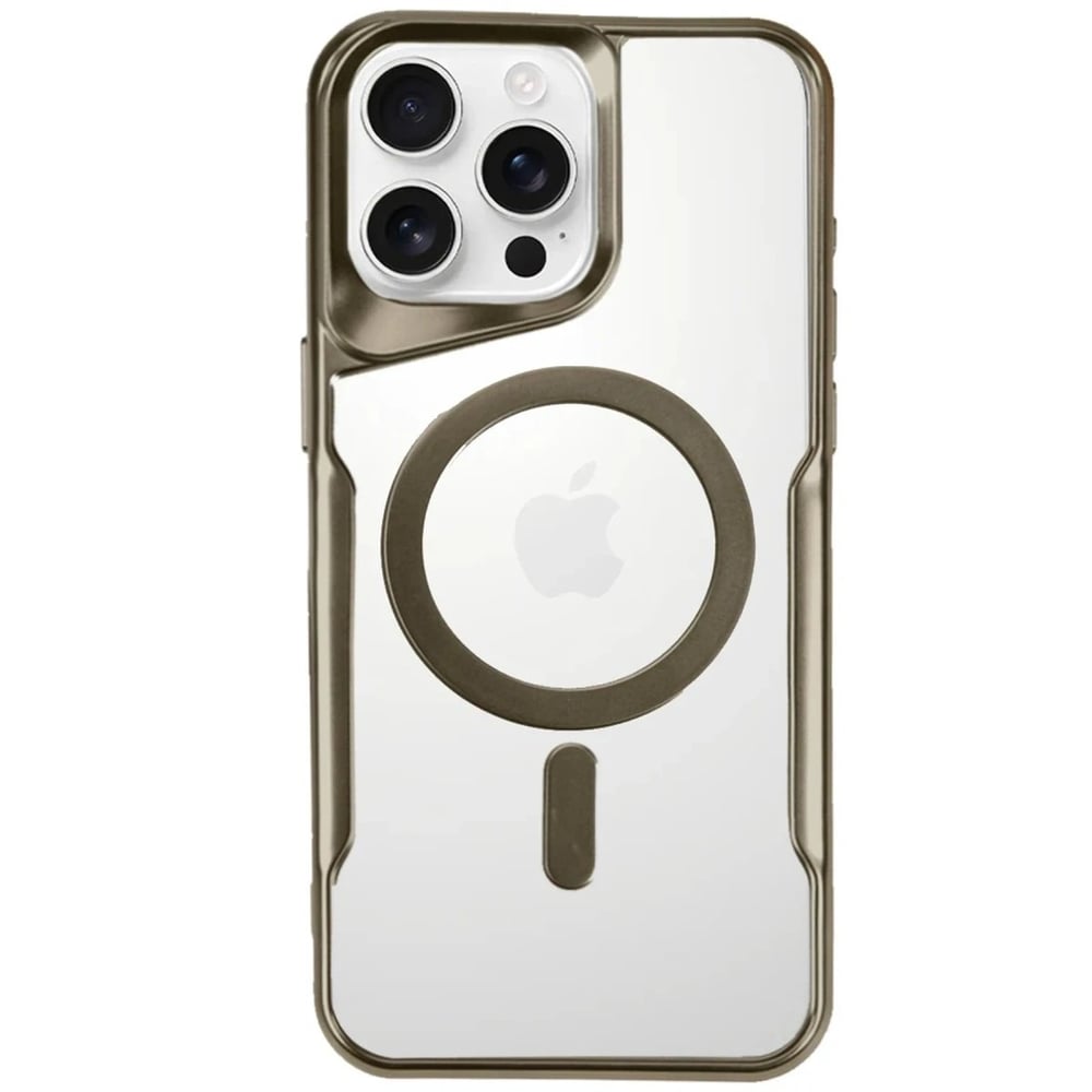 Mey İthalat®  iPhone 16 Pro Max Kılıf Boyi Magsafe Silikon Kapak - Çöl Titanyum