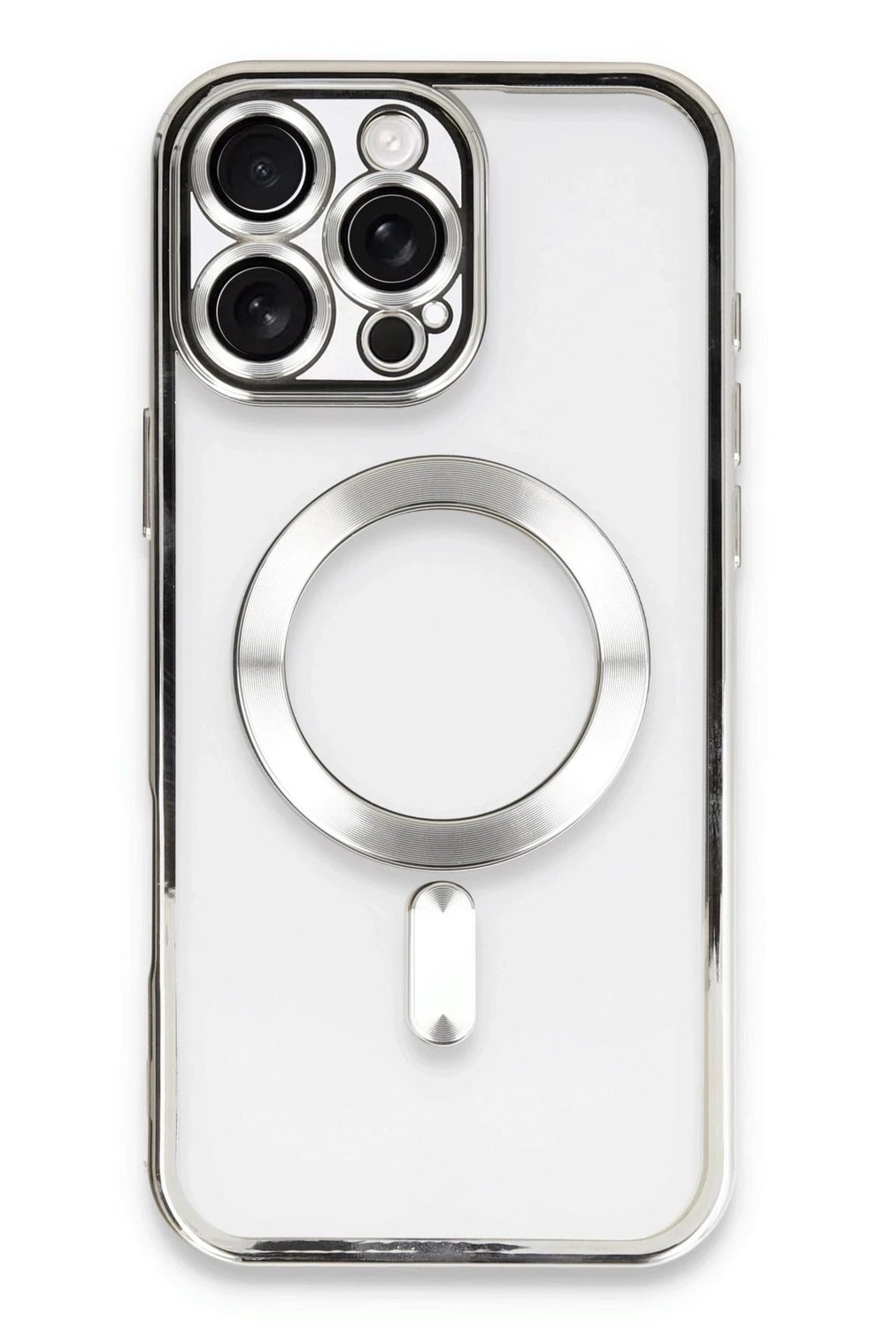 Mey İthalat®  iPhone 16 Pro Max Kılıf Kross Magneticsafe Kapak - Gümüş