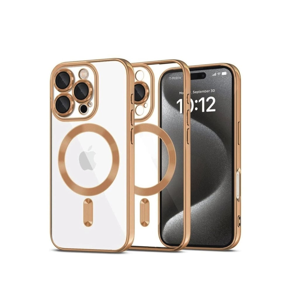 Mey İthalat®  iPhone 16 Pro Max Kılıf Kross Magneticsafe Kapak - Çöl Titanyum